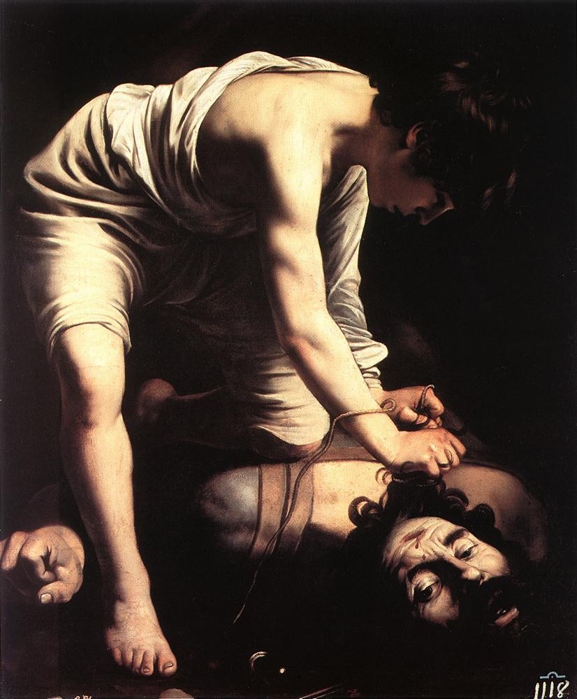 David 1 by Michelangelo Merisi da Caravaggio