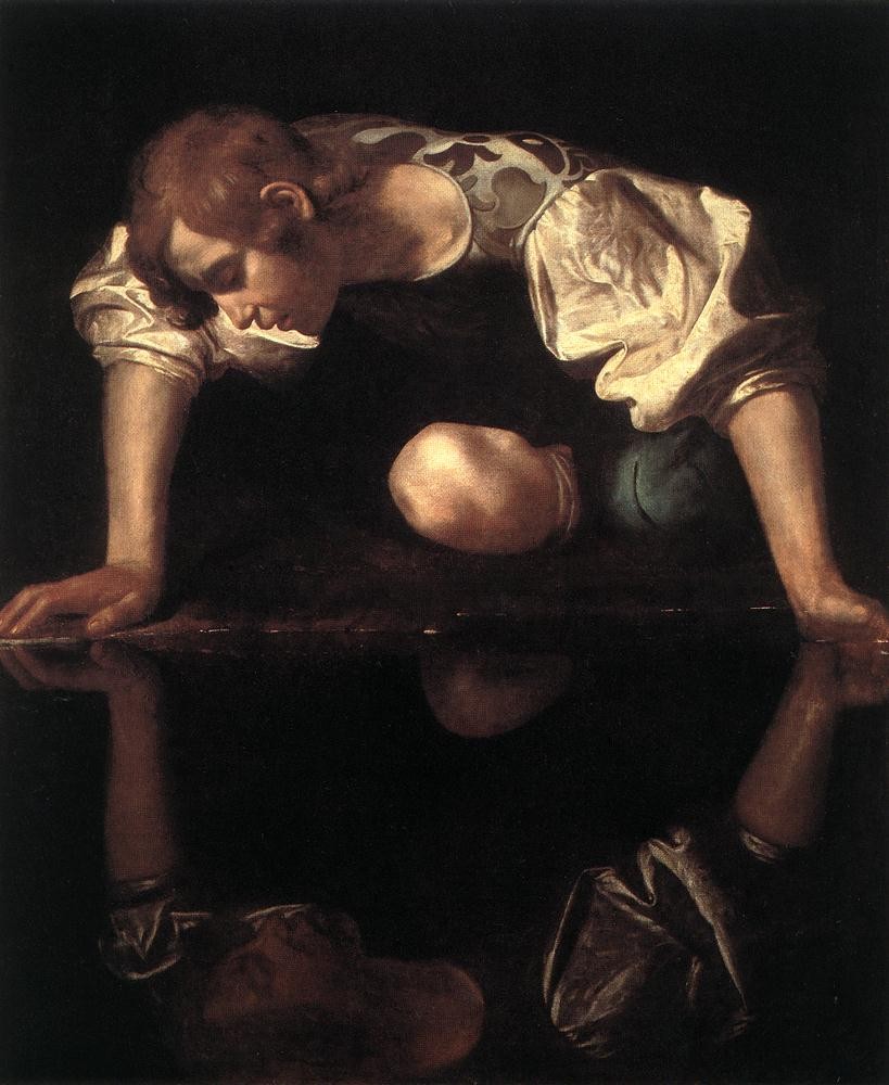 Narcissus by Michelangelo Merisi da Caravaggio