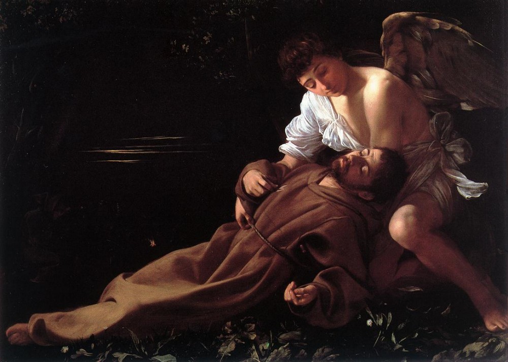StFrancis in Ecstasy by Michelangelo Merisi da Caravaggio