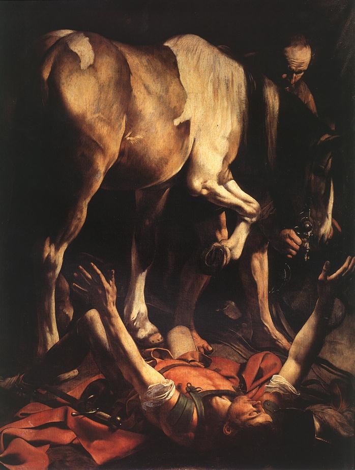The Conversion on the Way to Damascus by Michelangelo Merisi da Caravaggio