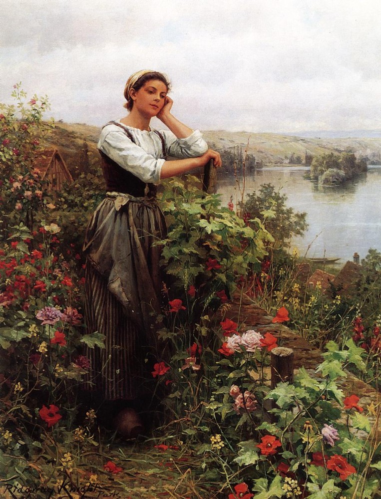A Pensive Moment 2 by Daniel Ridgway Knight