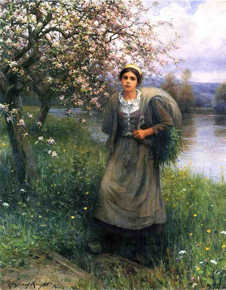 Apple Blossoms in Normandy by Daniel Ridgway Knight