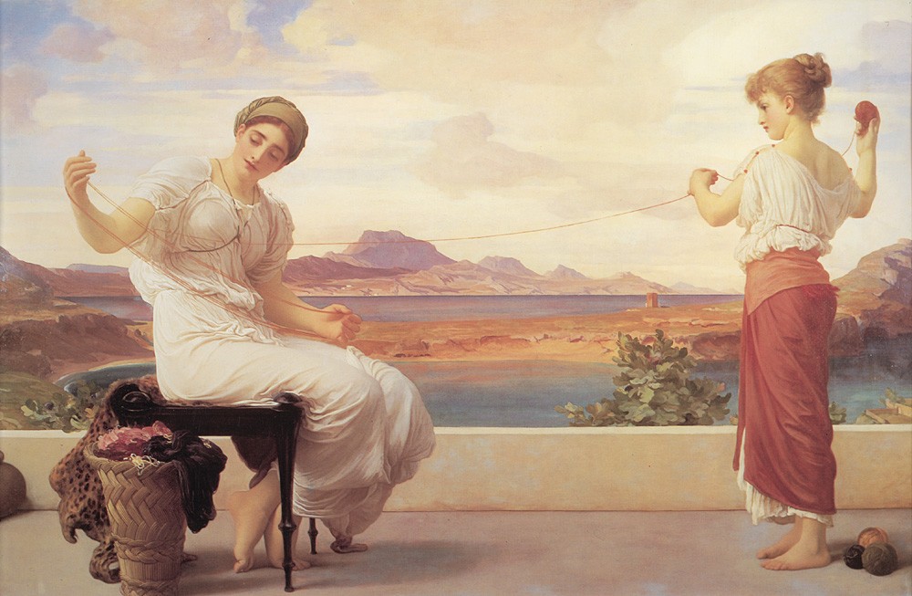 Winding the Skein by Sir Frederic Leighton