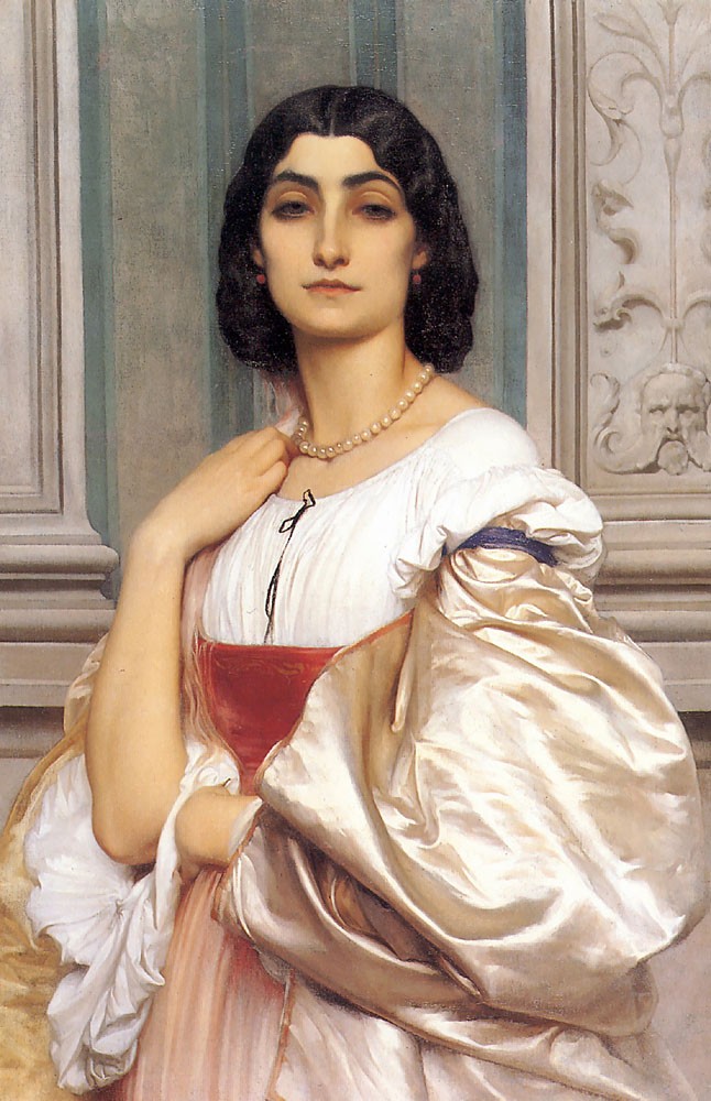 A Roman Lady La Nanna by Sir Frederic Leighton
