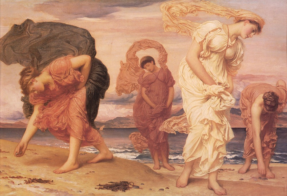 Greek Girls Picking up Pebbles by Sir Frederic Leighton