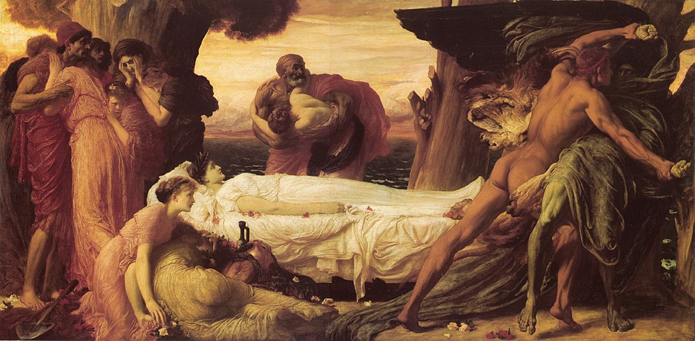Hercules Wrestling with Death by Sir Frederic Leighton