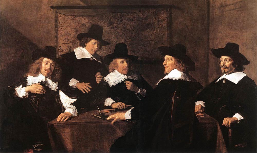 Regents Of The St Elizabeth Hospital Of Haarlem by Frans Hals