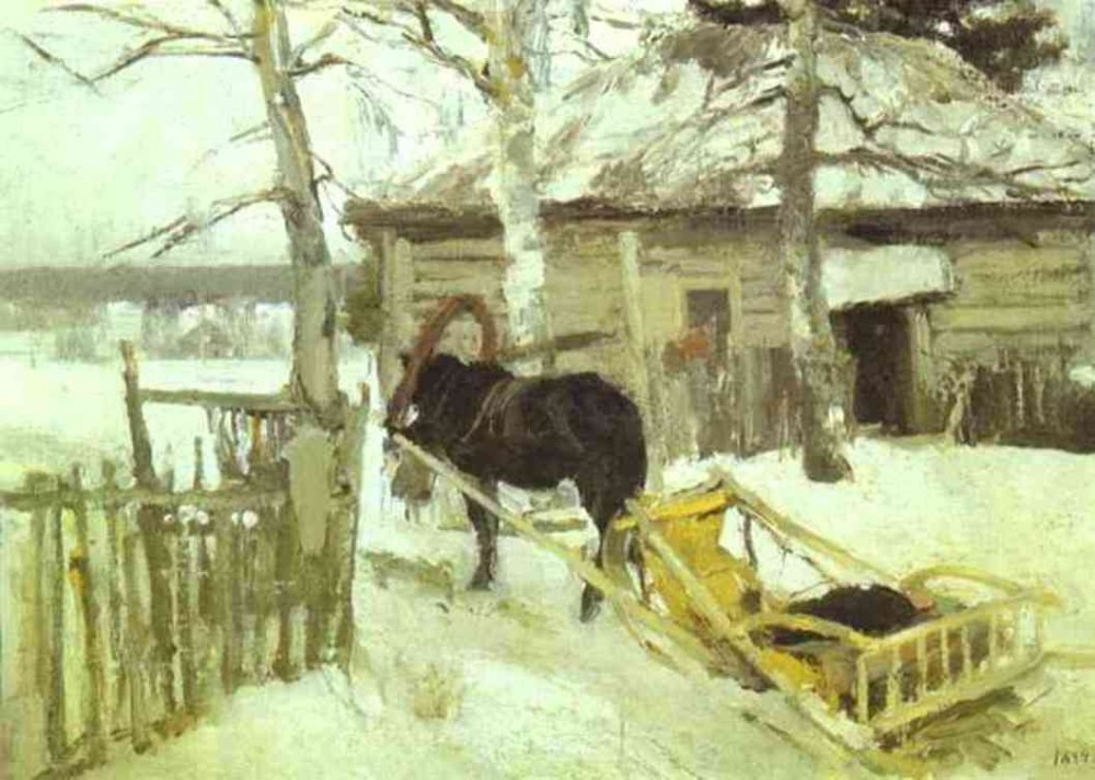 Winter by Konstantin Alekseyevich Korovin