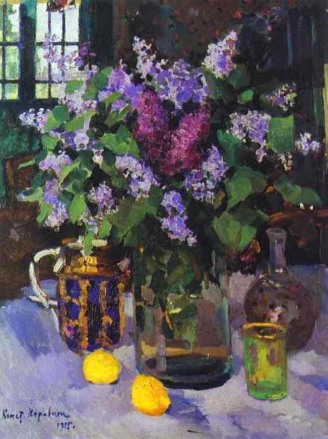 Lilacs, Still Life by Konstantin Alekseyevich Korovin