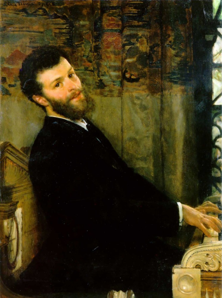 Portrait of the Singer George Henschel by Sir Lawrence Alma-Tadema
