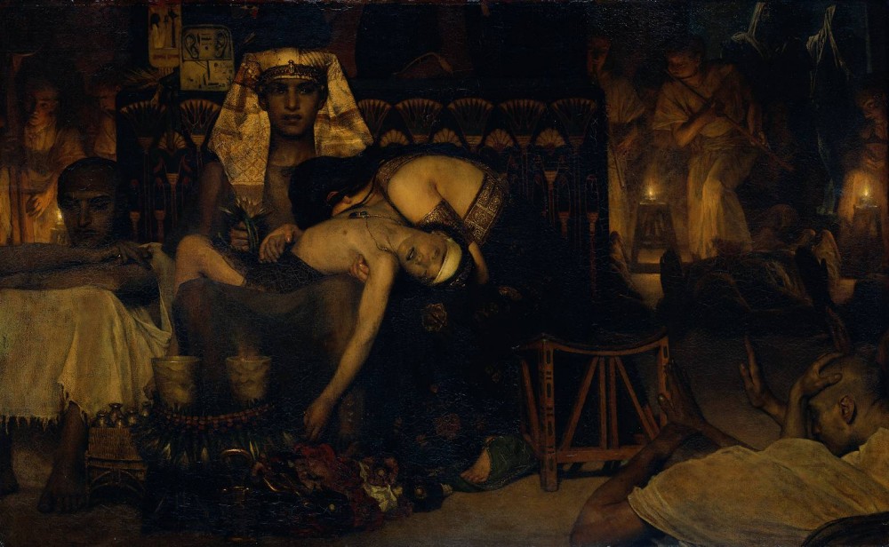 Death of the Pharaoh-s Firstborn Son by Sir Lawrence Alma-Tadema