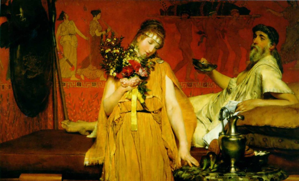 Between Hope and Fear by Sir Lawrence Alma-Tadema