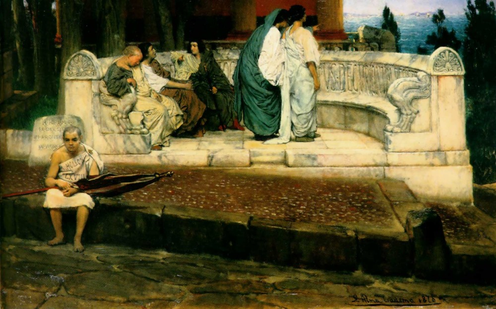 An Exedra by Sir Lawrence Alma-Tadema