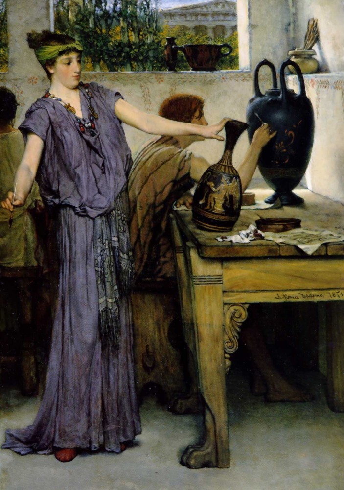 Pottery Painting by Sir Lawrence Alma-Tadema