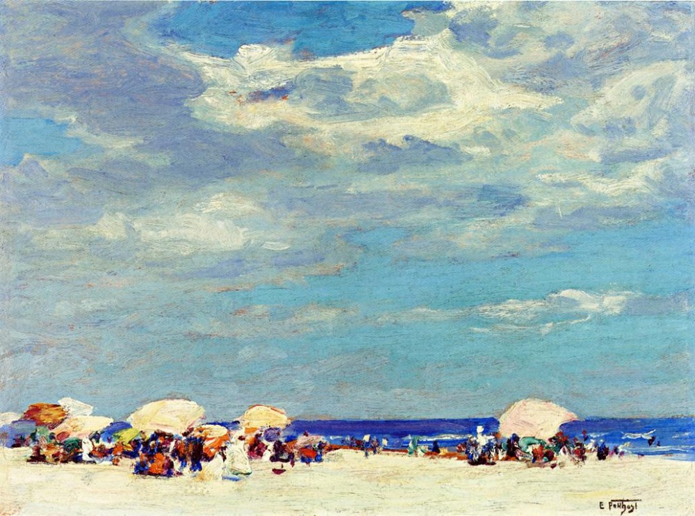 Summer Beach Scene by Edward Henry Potthast