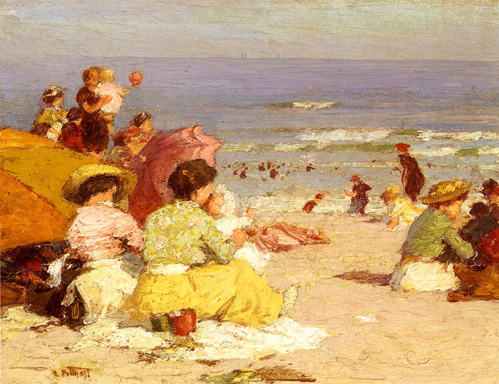 Beach Scene by Edward Henry Potthast