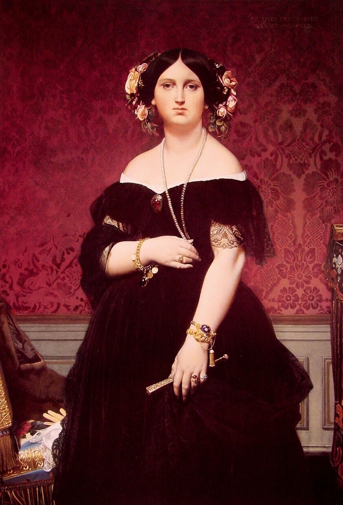 Madame Paul Sigisbert Moitessier by Jean-Auguste-Dominique Ingres