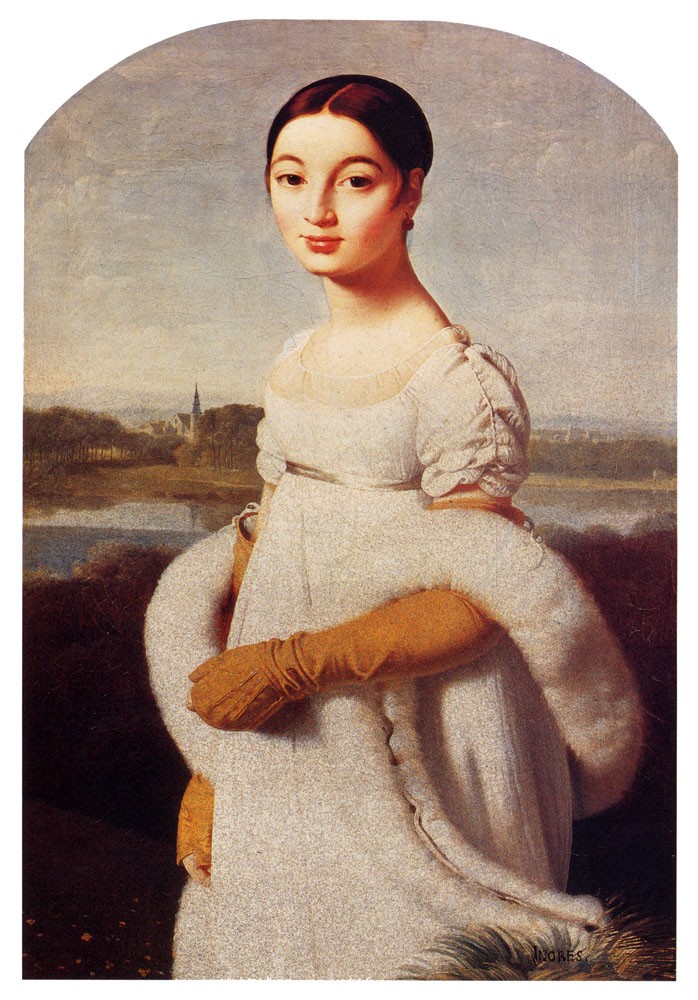 Portrait Of Mademoiselle Caroline Riviere by Jean-Auguste-Dominique Ingres