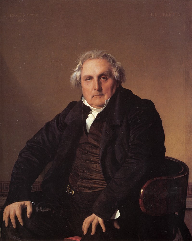 Louis Francois Bertin by Jean-Auguste-Dominique Ingres