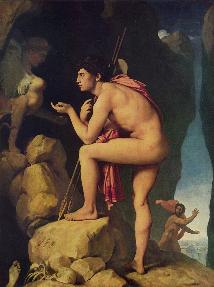 Oedipus and the Sphinx by Jean-Auguste-Dominique Ingres