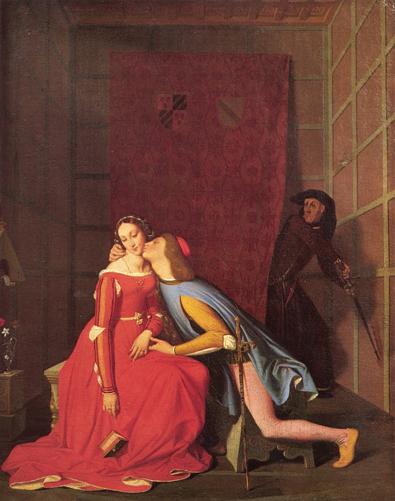 Paolo and Francesca by Jean-Auguste-Dominique Ingres