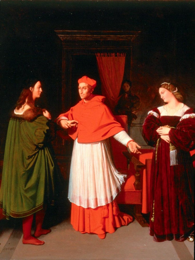 The Betrothal of Raphael by Jean-Auguste-Dominique Ingres
