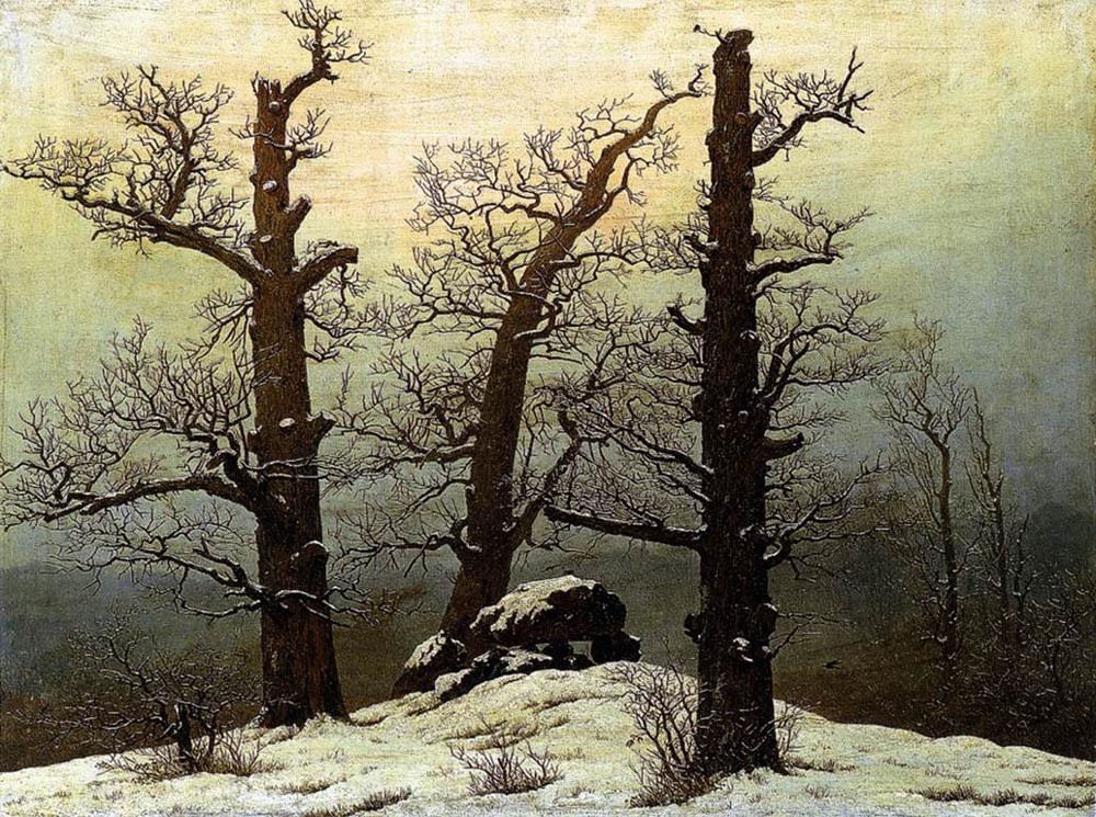 Dolmen in the Snow by Caspar David Friedrich