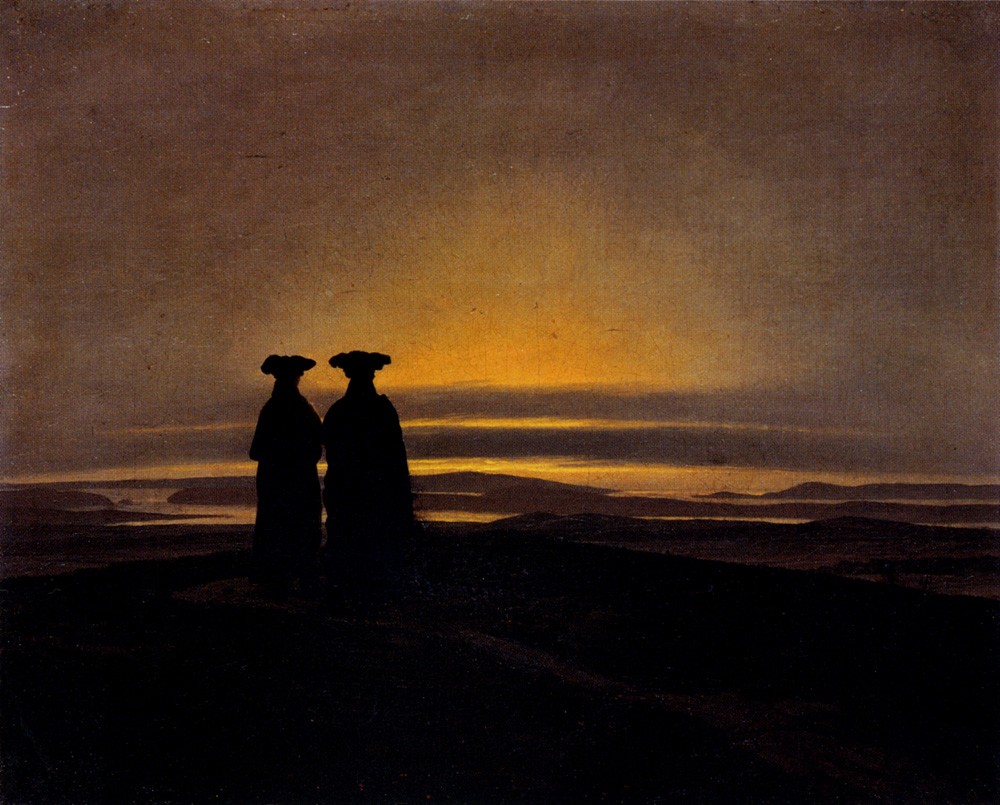 Sunset by Caspar David Friedrich