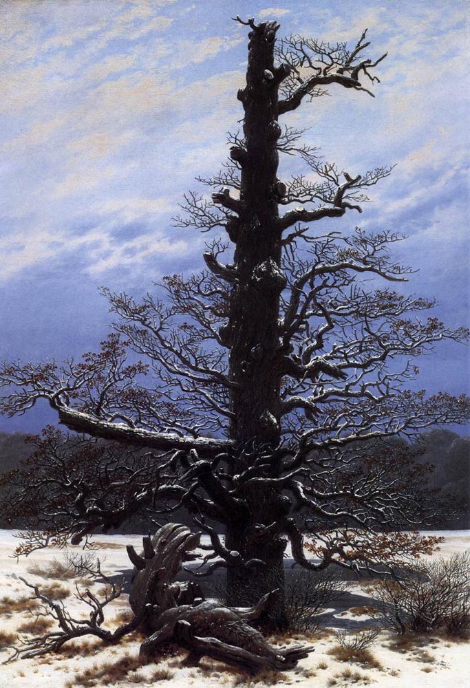 The Oaktree In The Snow by Caspar David Friedrich