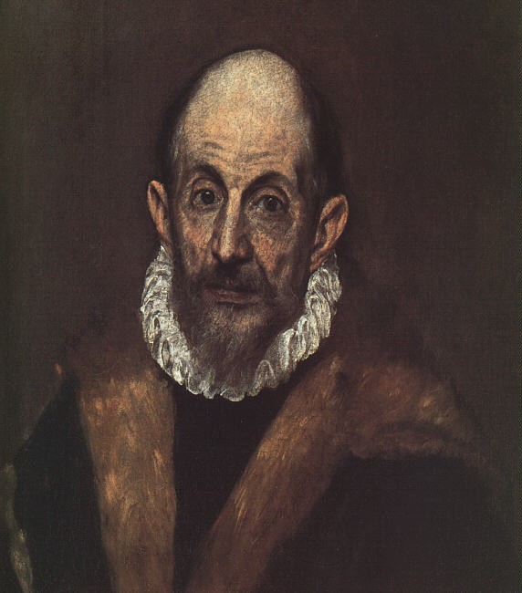 self Portrait by Doménikos Theotokópoulos (el Greco)