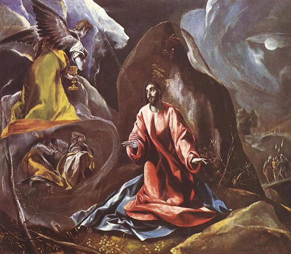 Agony in the Garden by Doménikos Theotokópoulos (el Greco)