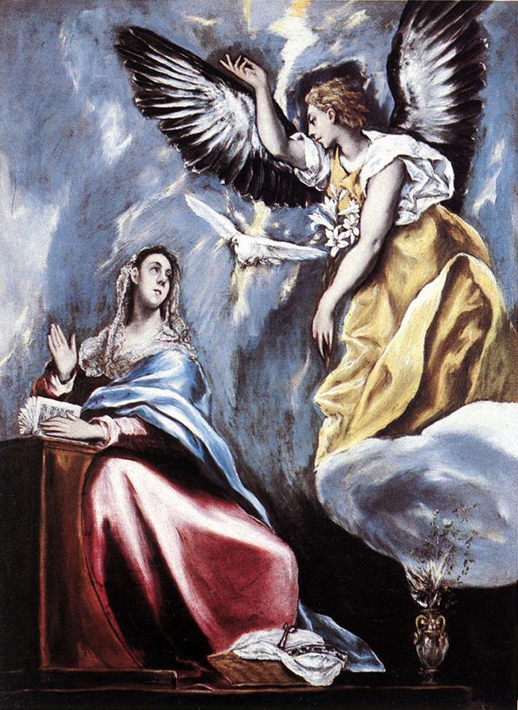 Annunciation by Doménikos Theotokópoulos (el Greco)