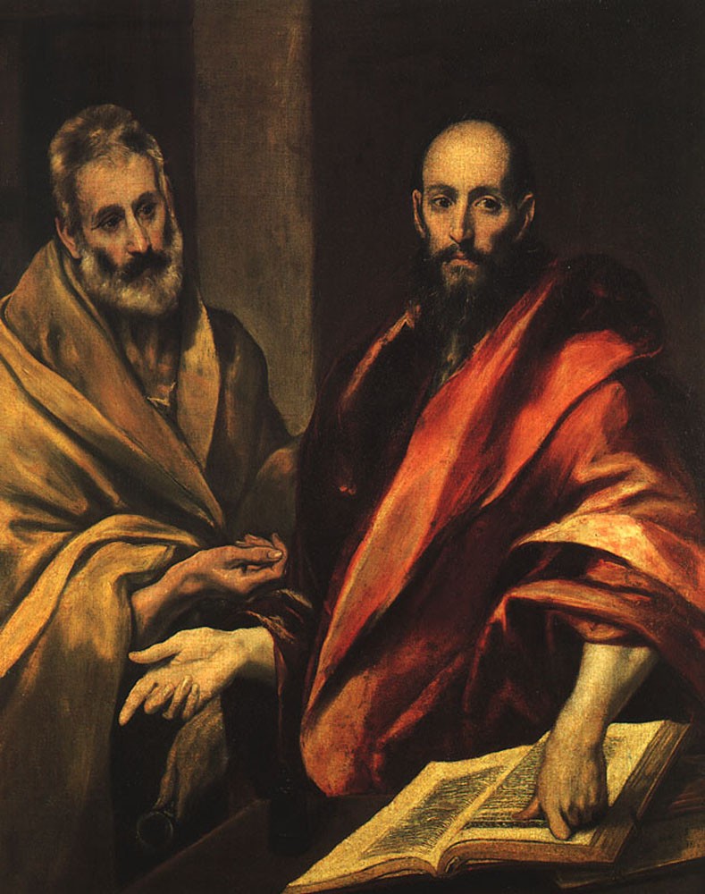 Apostles Peter and Paul by Doménikos Theotokópoulos (el Greco)