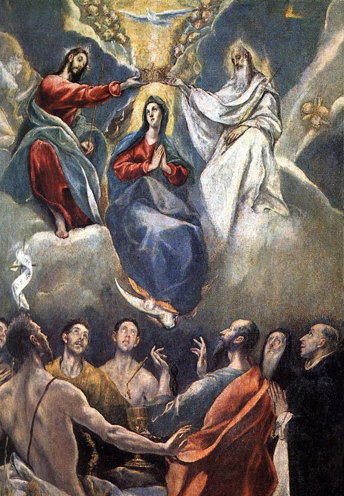 Coronation of the Virgin by Doménikos Theotokópoulos (el Greco)