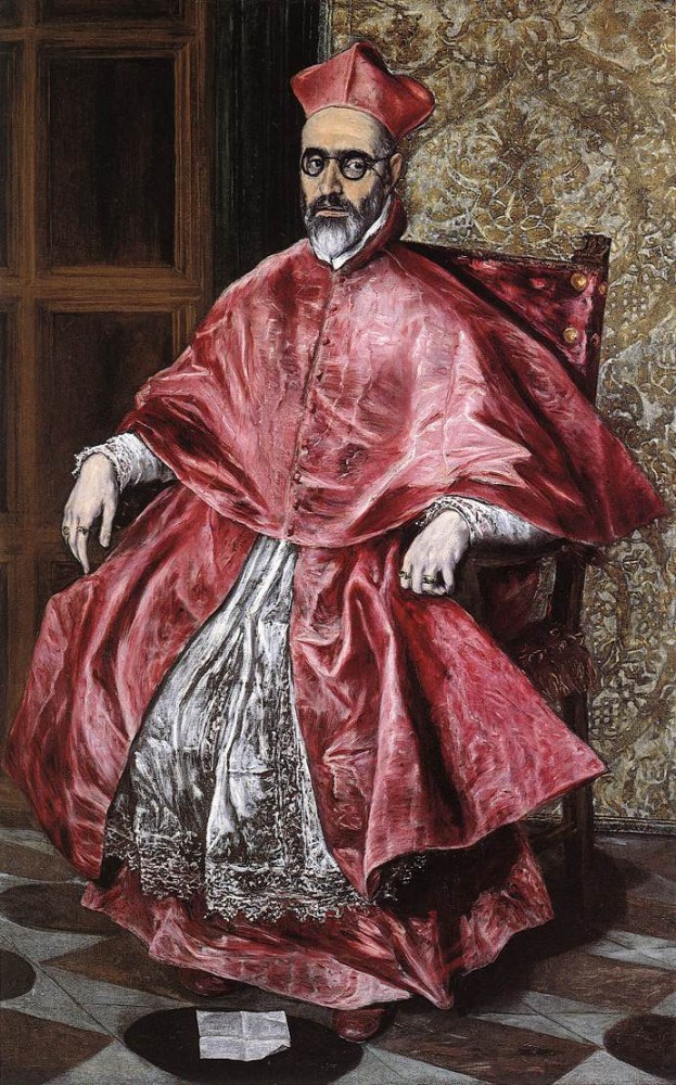 Portrait of a Cardinal by Doménikos Theotokópoulos (el Greco)