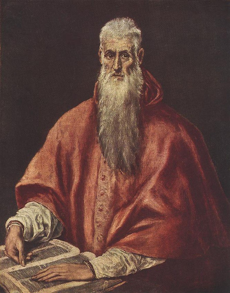 St Jerome as Cardinal by Doménikos Theotokópoulos (el Greco)