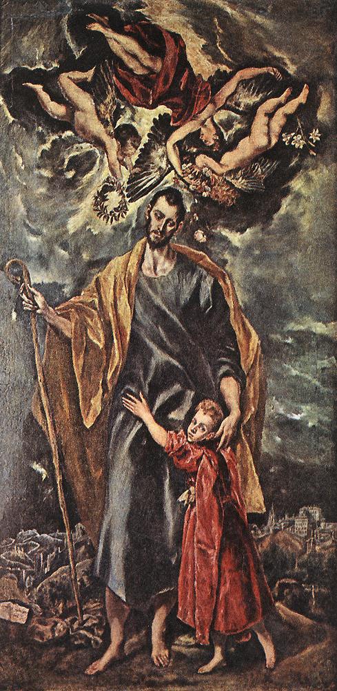 St Joseph and The Christ Child by Doménikos Theotokópoulos (el Greco)