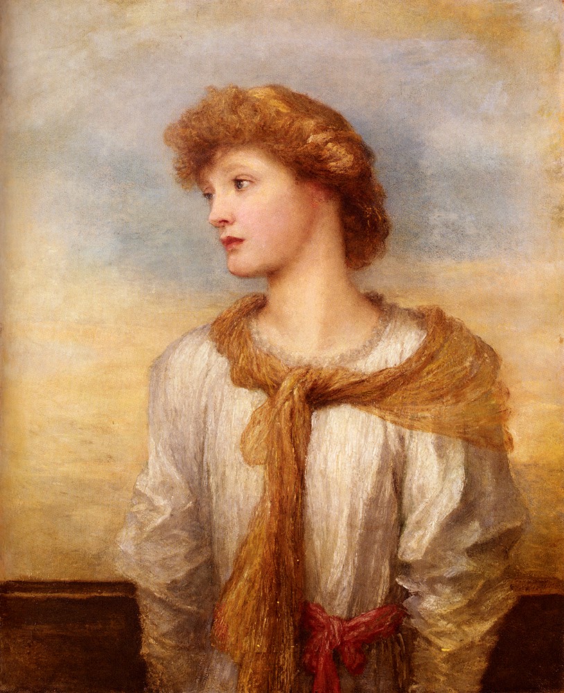 Portrait Of Miss Lilian Macintosh by George Frederic Watts