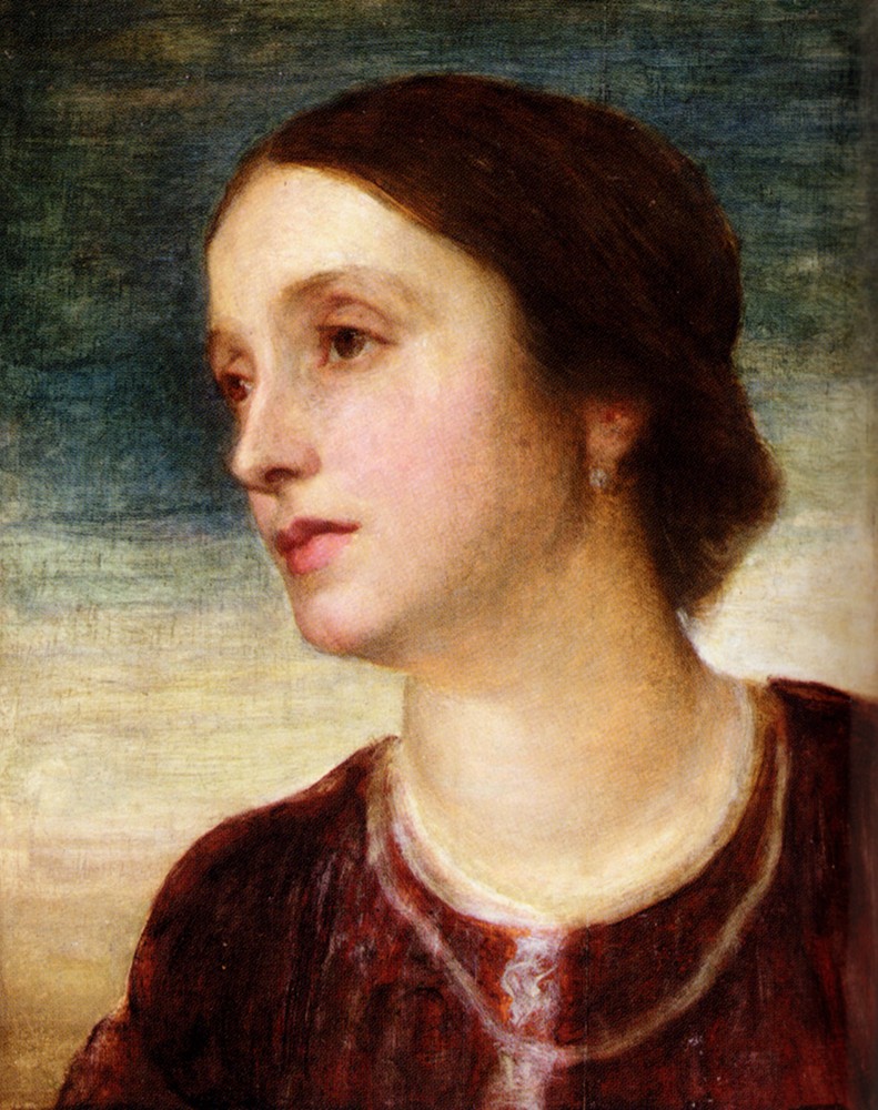 Portrait Of The Countess Somers by George Frederic Watts