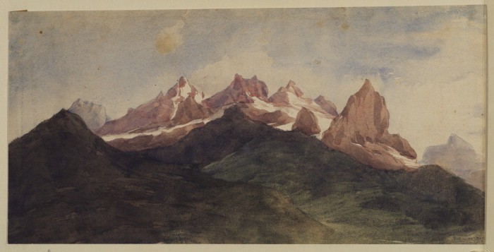 Alpine landscape by George Frederic Watts