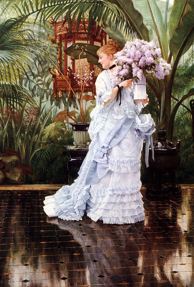 The Bunch Of Lilacs by Jacques Joseph (James) Tissot
