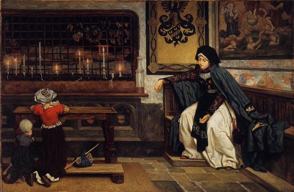 Marguerite In Church by Jacques Joseph (James) Tissot