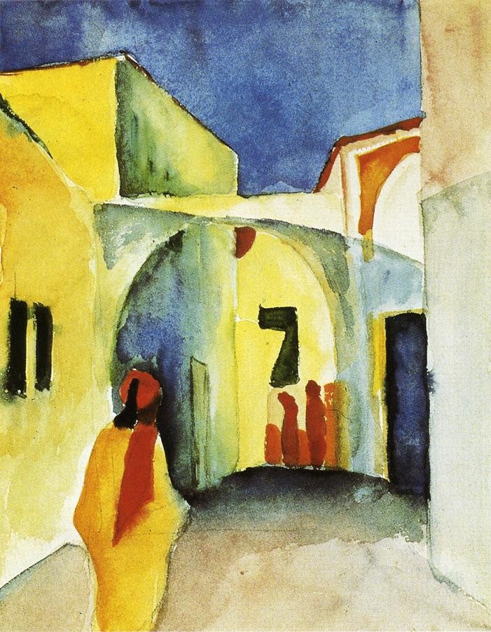 View Of An Alley by August Macke