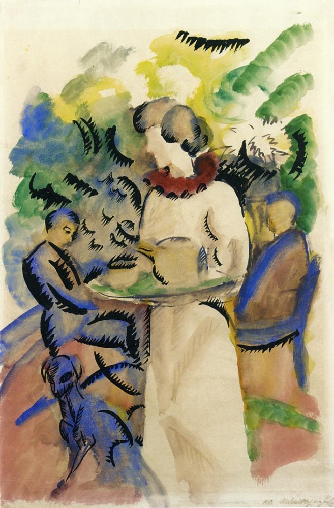 Afternoon In The Garden by August Macke