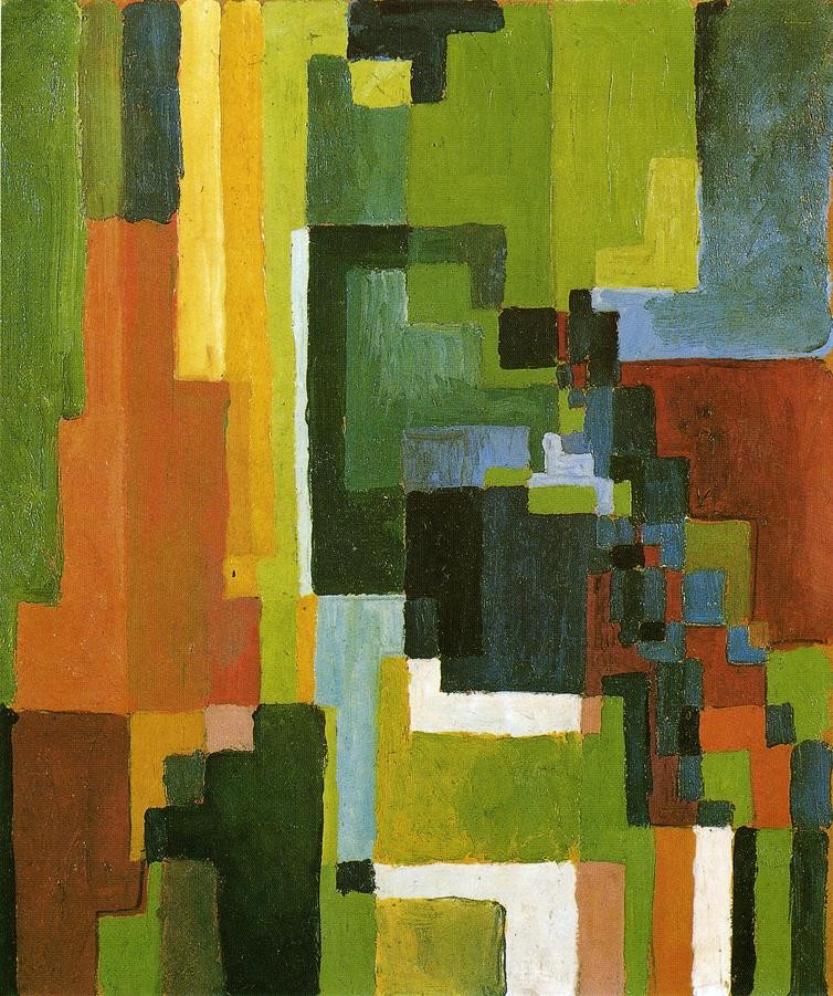 Colored Forms Ii by August Macke