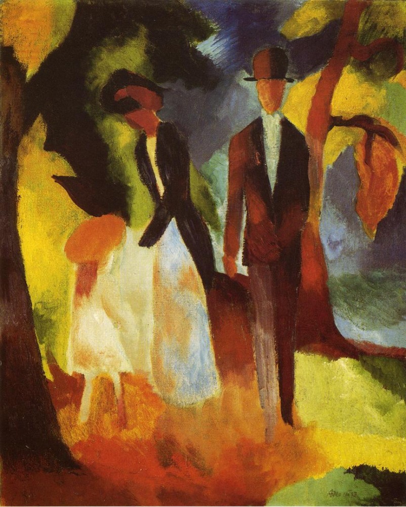 People By The Lake by August Macke