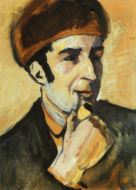 Portrait of Franz Marc by August Macke