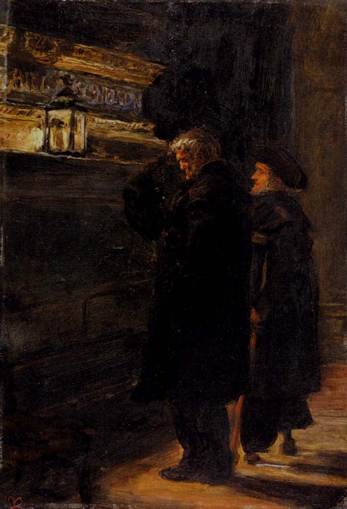 Grenwich Pensioners At The Tomb Of Nelson by Sir John Everett Millais