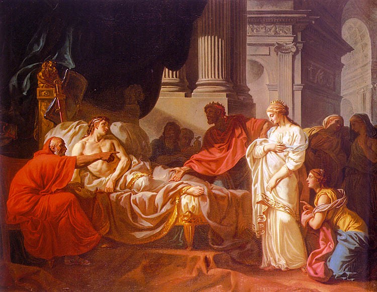 Antiochus and Stratonice by Jacques-Louis David