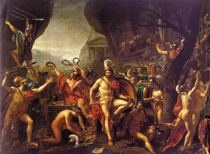 Leonidas at Thermopylae by Jacques-Louis David
